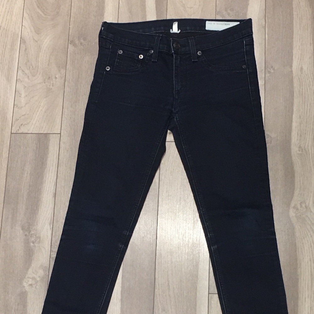 Rag & Bone Midnight Black Legging Jeans - Size 26